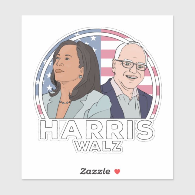 Harris Walz Election Sticker (Sheet)