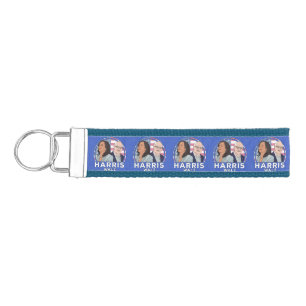 Harris Walz Election Wrist Keychain