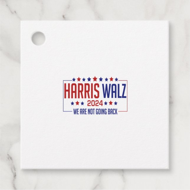 harris walz  favor tags (Front)