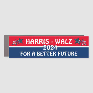 Harris Walz for a Better Future 2024 Car Magnet