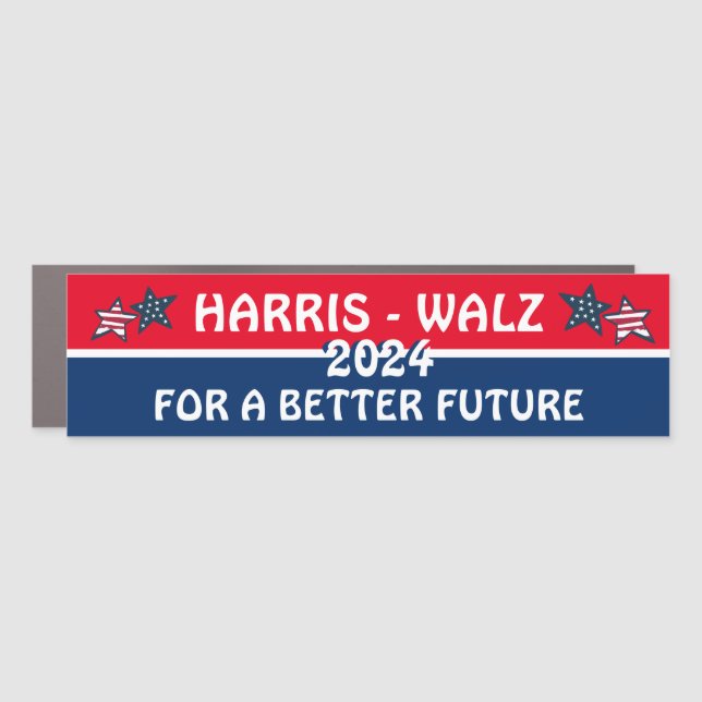 Harris Walz for a Better Future 2024 Car Magnet (Front)