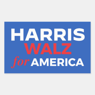 Harris Walz for America Rectangular Sticker