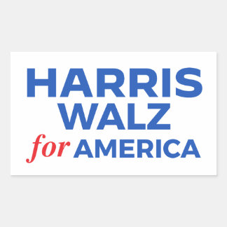 Harris Walz for America Rectangular Sticker