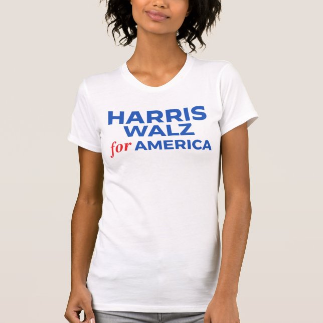 Harris Walz for America T-Shirt (Front)