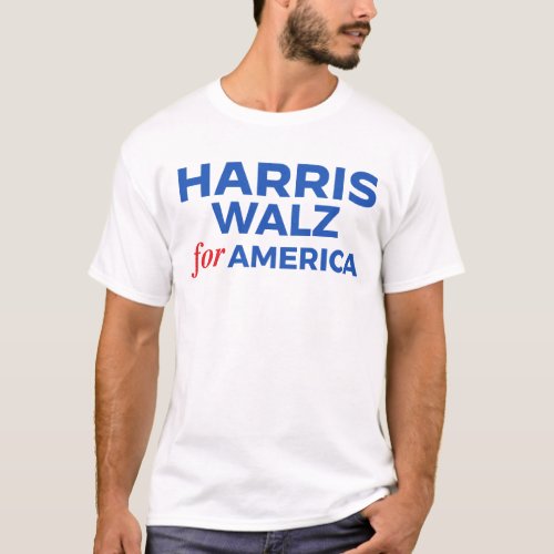 Harris Walz for America T_Shirt