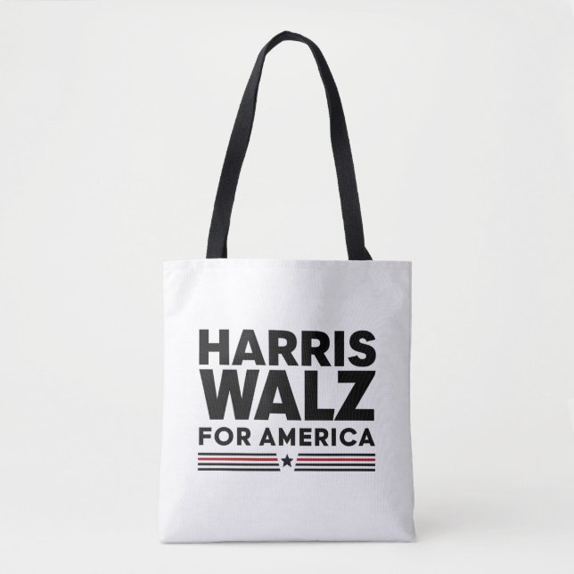 harris walz for america  tote bag (Front)