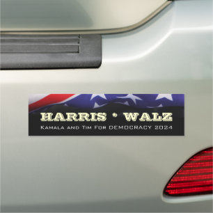 HARRIS WALZ For DEMOCRACY 2024 Car Magnet