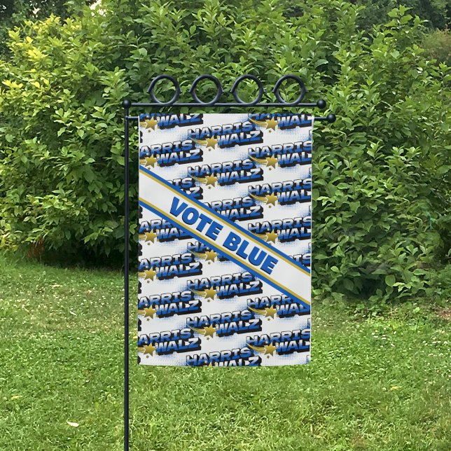 Harris & Walz Gold Star Garden Flag (Creator Uploaded)