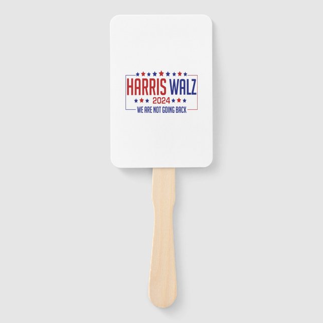 harris walz  hand fan (Front)