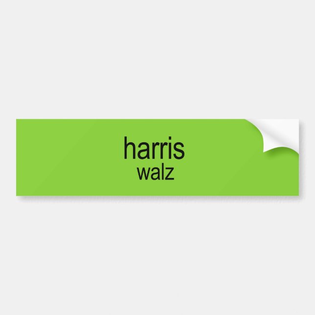 Harris Walz is Brat Bumper Sticker (Front)