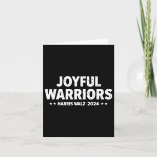 Harris Walz Joyful Warriors Kamala Harris Tim Walz Card