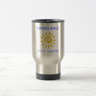 Harris Walz Joyful Warriors Travel Mug