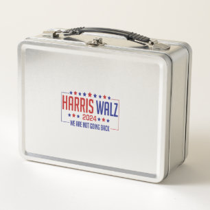 harris walz  metal lunch box