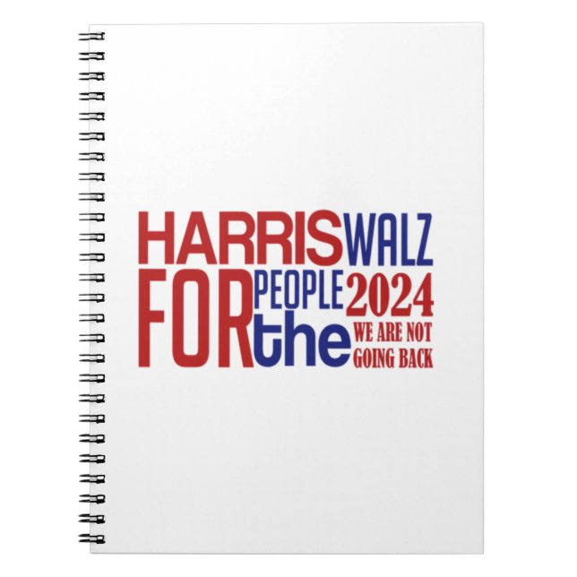harris walz  notebook (Front)