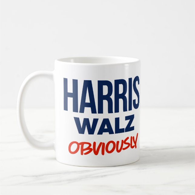 Harris Walz Obviously Coffee Mug (Left)
