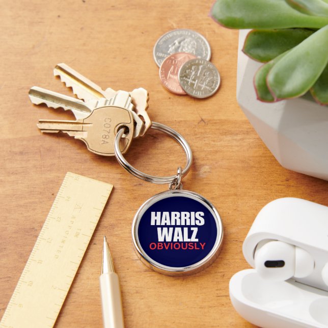 Harris Walz OBVIOUSLY | Harris Walz 2024 Obviously Keychain (Desk)