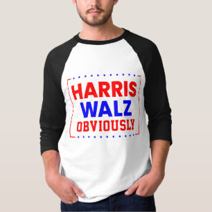 Harris Walz Obviously Kamala Harris for President T-Shirt