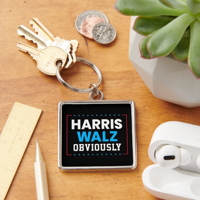 Harris Walz Obviously Keychain (Desk)