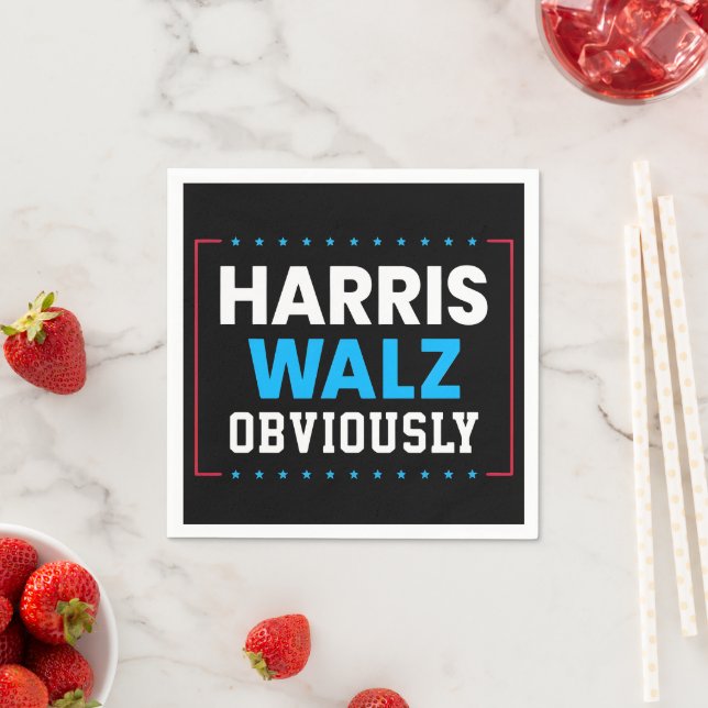Harris Walz Obviously Napkins (Insitu)