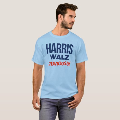 Harris Walz Obviously T_Shirt