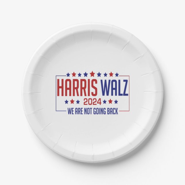harris walz  paper plates (Front)