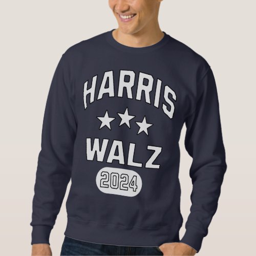 Harris Walz Patriotic College Style Preppy Sweatshirt