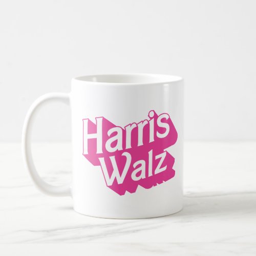 Harris Walz Pink Coffee Mug