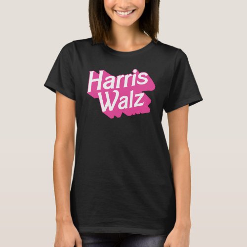 Harris Walz Pink T_Shirt