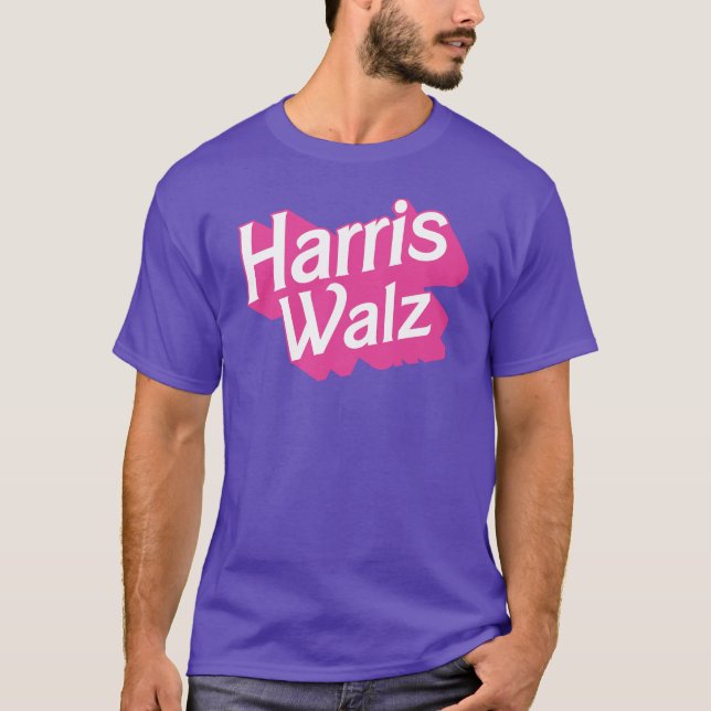 Harris Walz Pink T-Shirt (Front)
