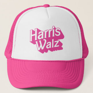 Harris Walz Pink Trucker Hat