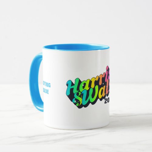 Harris  Walz Rainbow Mug