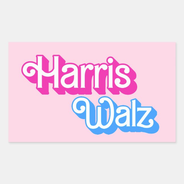 Harris Walz Rectangular Sticker (Front)