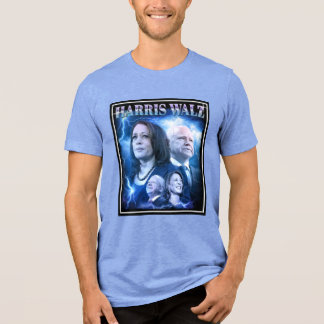 Harris Walz Retro 90s Style Tri-Blend Shirt