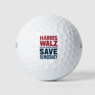 Harris Walz Save Democracy Golf Balls