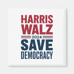Harris Walz Save Democracy Magnet