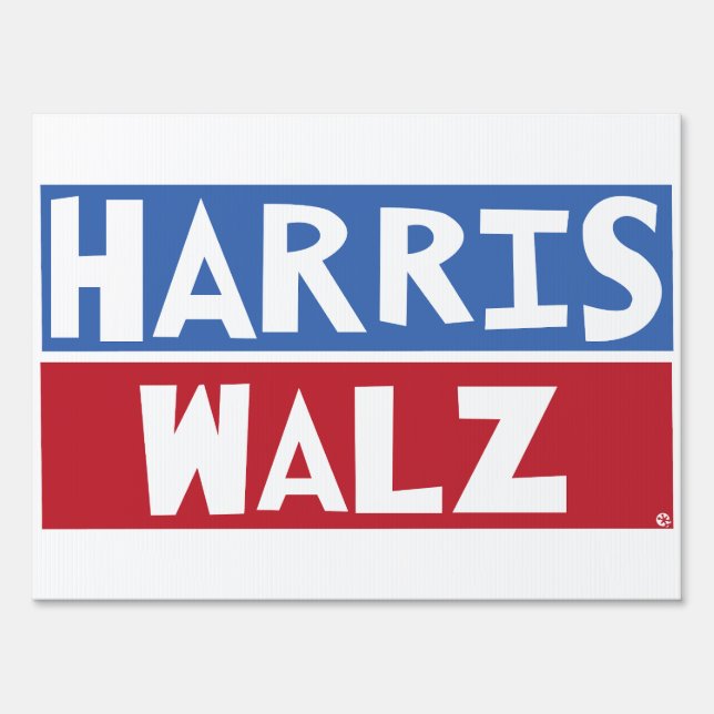 Harris Walz Sign (Front)