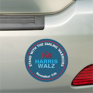 Harris Walz Smiling Warriors Car Magnet