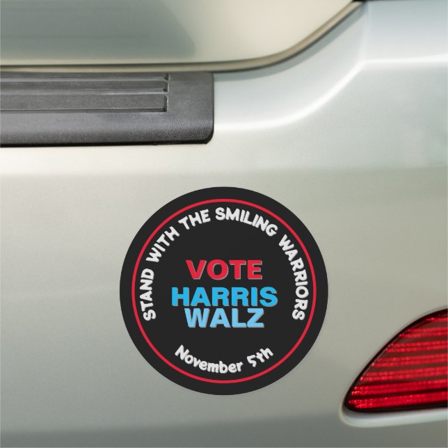 HARRIS WALZ Smiling Warriors Car Magnet (In Situ)