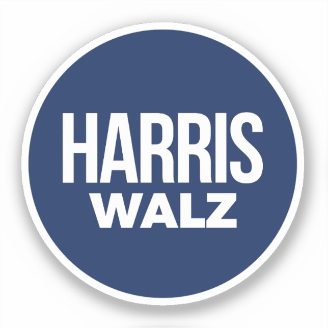 Harris Walz  Sticker (Front)