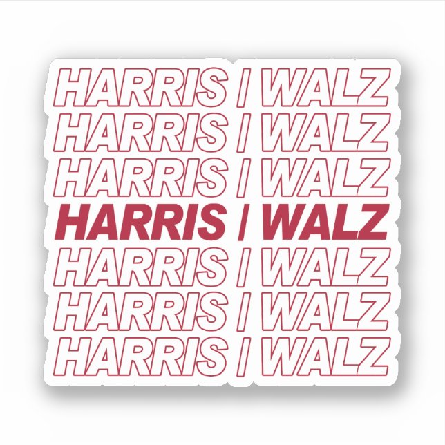 Harris / Walz  Sticker (Front)