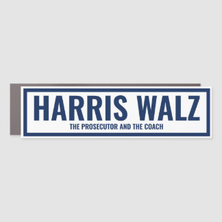 Harris Walz: The Prosecutor and The Coach Car Magnet