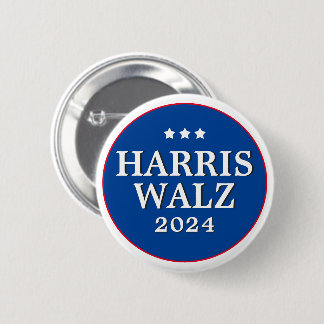 Harris Walz Vote 2024 Democrat Election Button
