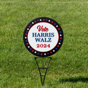 Harris Walz Vote 2024 Democrat Election Yard Sign