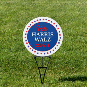 Harris Walz Vote 2024 Democrat Election Yard Sign