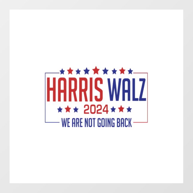 harris walz  wall decal  (Front)