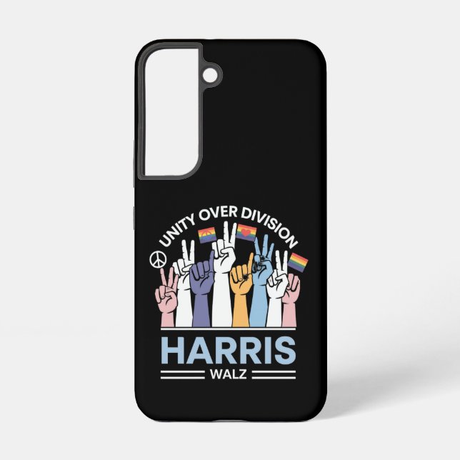 Harris Walz Waltz 2024 Unity Over Division Samsung Galaxy Case (Back)