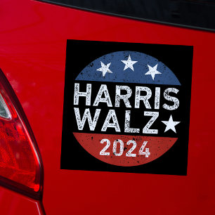 Harris Walz Waltz Car Magnet