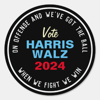 Harris Walz When We Fight We Win Yard Sign