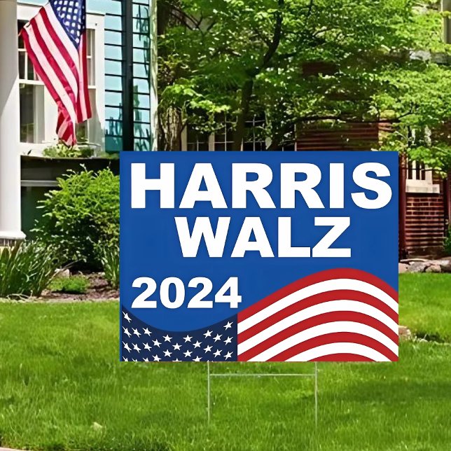 Harris Walz Yard Sign (Creator Uploaded)