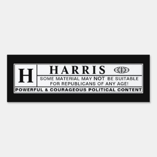harris warning label sign